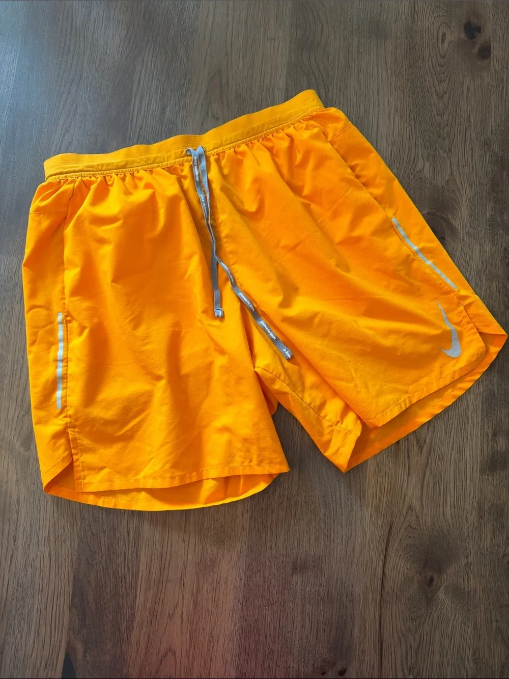 Men's Bright Orange Running Shorts